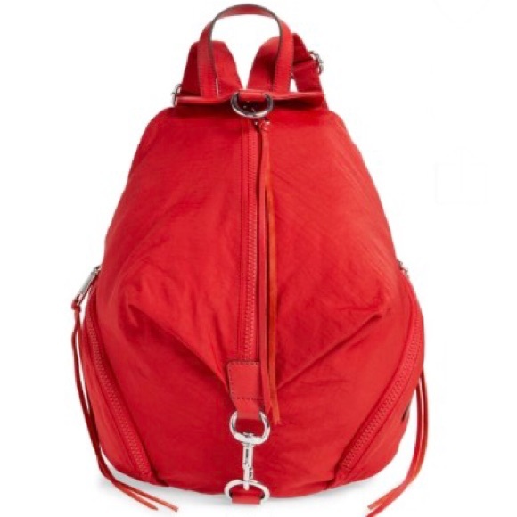 Rebecca Minkoff | Bags | Rebecca Minkoff Nylon Julian Red Backpack ...